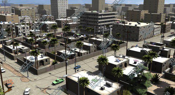 images/goods_img/20210312/3D model Town 1 with People and Cars/2.jpg